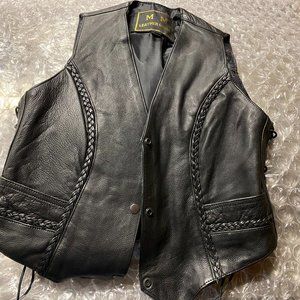 MM Leather Good Motorcycle Vest - Size L